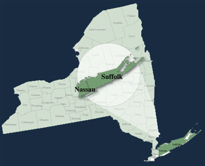 Areas Served – Nassau & Suffolk
